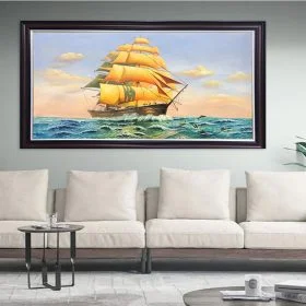 Tranh thuận buồm xuôi gió tranh sơn dầu thuận buồm xuôi gió ý nghĩa