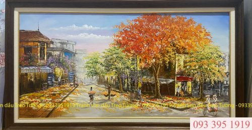 Những bức tranh sơn dầu phố cổ nghệ thuật dấu ấn của thời gian tuyệt đẹp